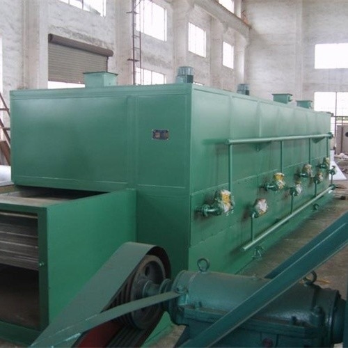 400Kg/H Forno de Secagem de Ar Quente 316SS DW1.2×10 Secador de Correia Transportadora